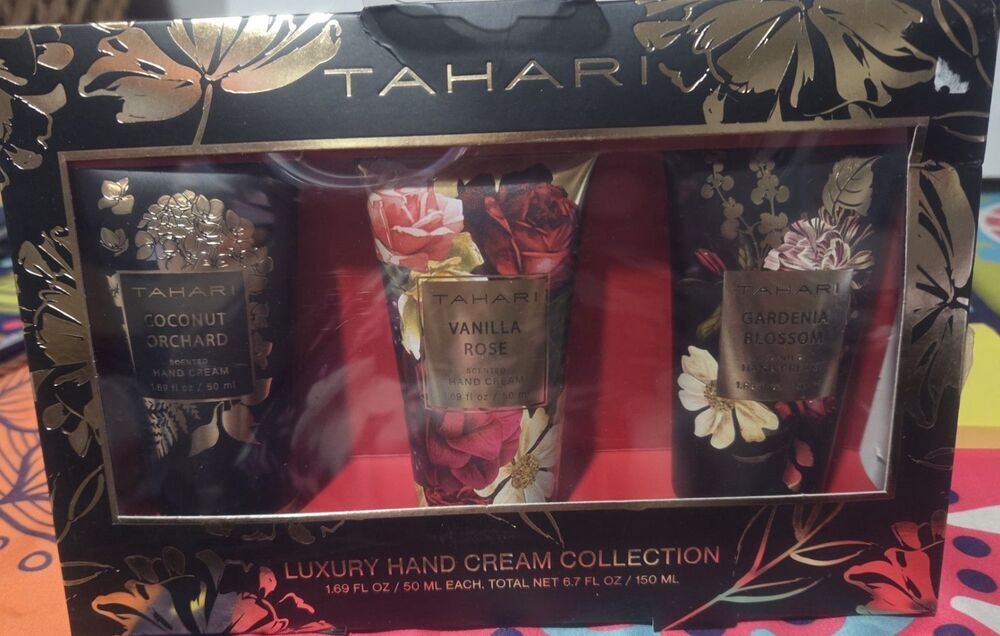 Tahari Luxury 3 Piece Hand Cream Collection 3 x 1.69 fl. oz./50ml. Great gift fo